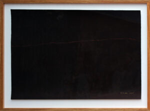 Framed monoprint by Dennis Nona