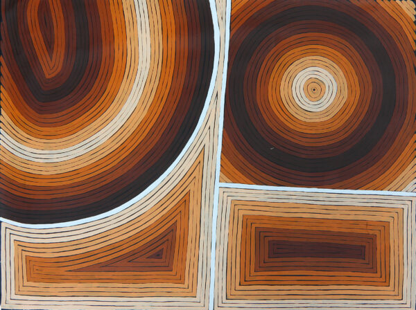 Painting by Adam Gibbs Tjapaltjarri